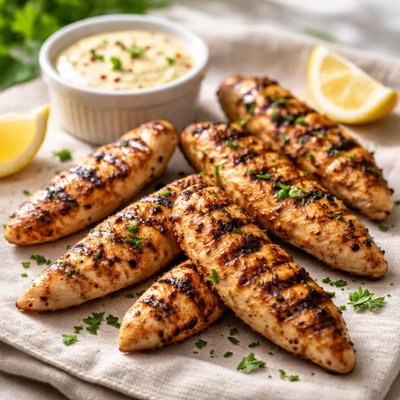 Grilled chicken fingers