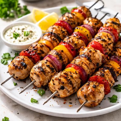 Grilled chicken kebab