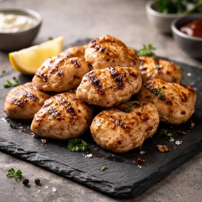 Grilled chicken nugget