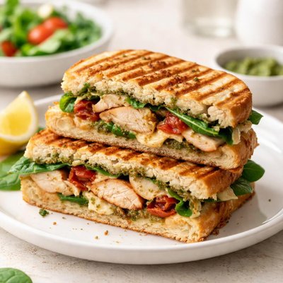 Grilled chicken panini