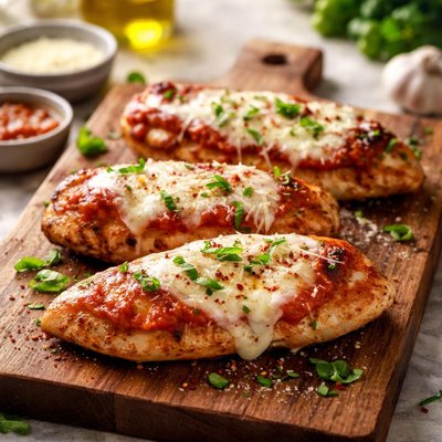 Grilled chicken parm