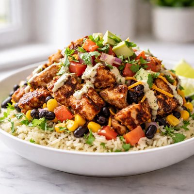 Grilled chicken qudoba