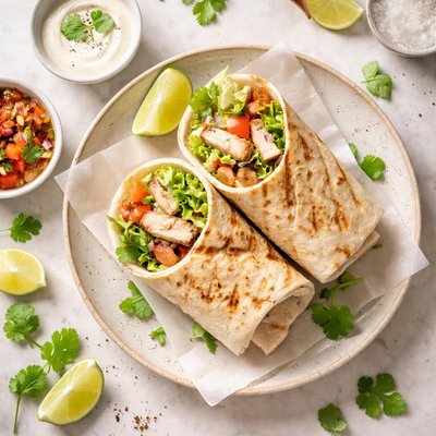 Grilled chicken roll