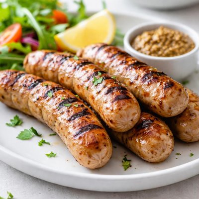 Grilled chicken sausage