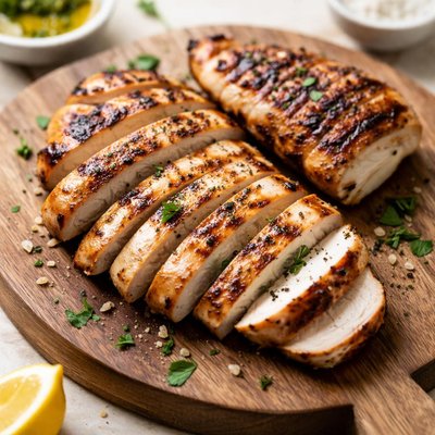 Grilled chicken slice