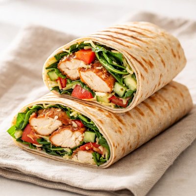 Grilled chicken spinach wrap
