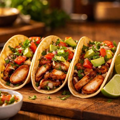Grilled chicken tacos