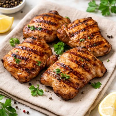 Grilled chicken thigh no skin