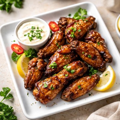 Grilled chicken wing flat