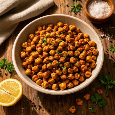 Grilled chickpeas