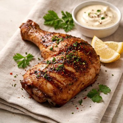 Grilled chiken leg peice