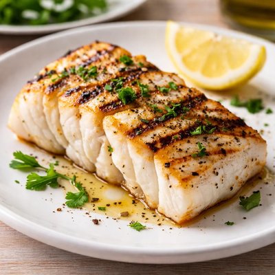 Grilled cod