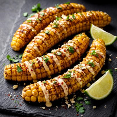 Grilled corn ribs