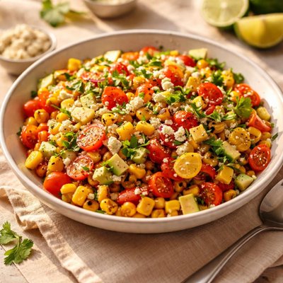 Grilled corn salad