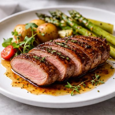 Grilled duck breast