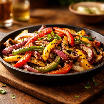 Grilled fajita vegetables