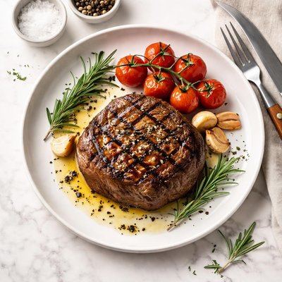 Grilled filet mignon