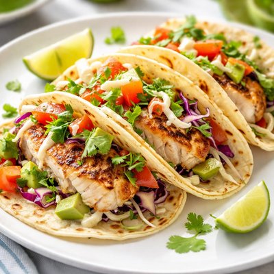 Grilled fish taco