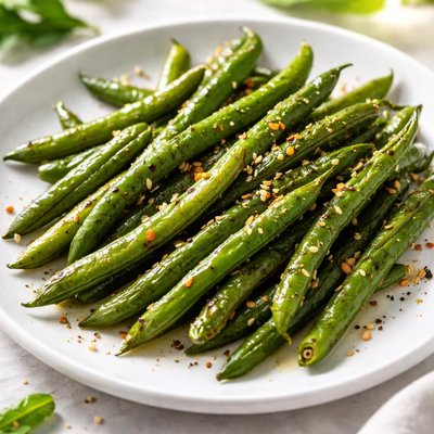 Grilled green beans