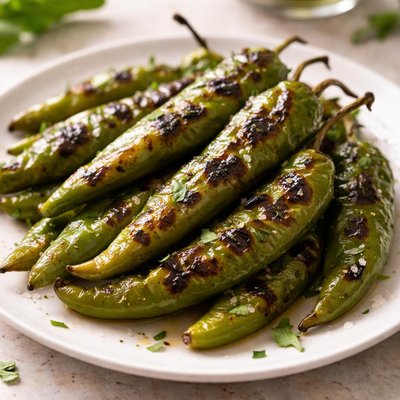 Grilled green chili