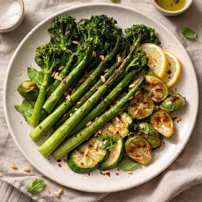 Grilled greens