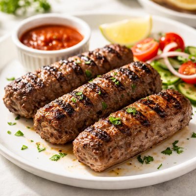 Grilled ground beef