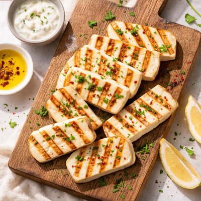 Grilled haloumi