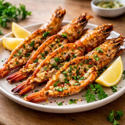 Grilled jumbo prawn