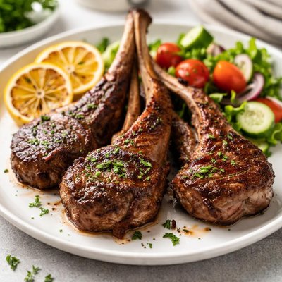Grilled lamb
