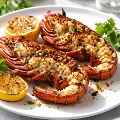 Grilled lobster