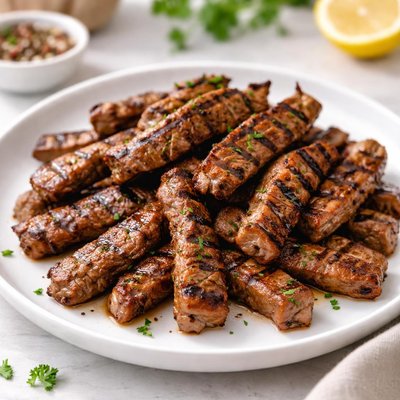 Grilled meat strips