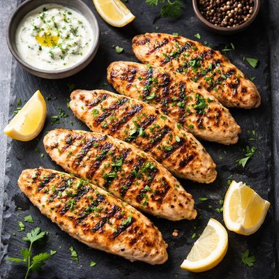 Grilled minced chicken