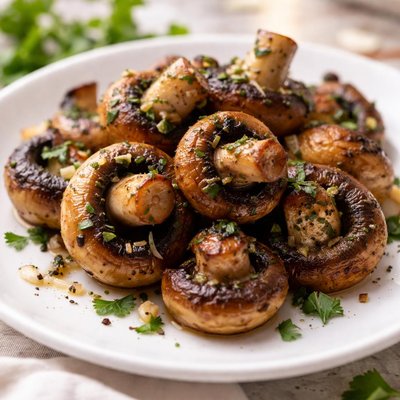 Grilled mushrooms