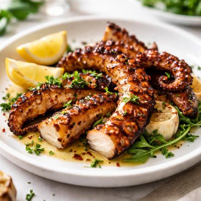 Grilled octopus