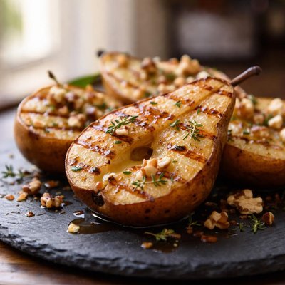 Grilled pear