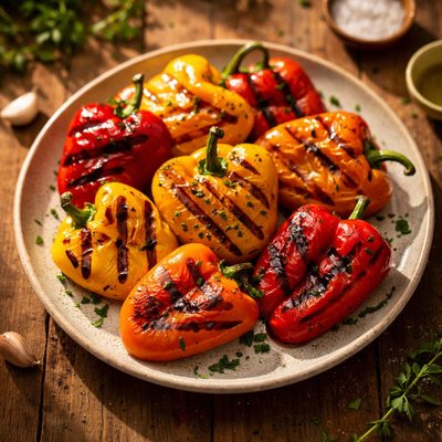 Grilled pepper bells