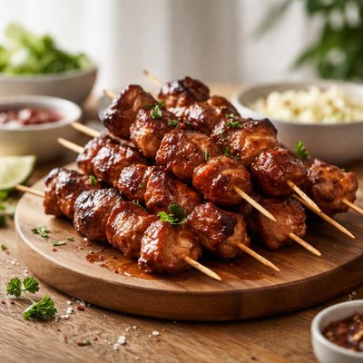 Grilled pork bbq