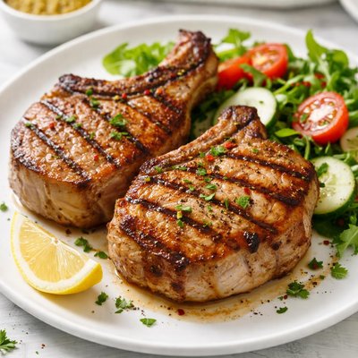 Grilled pork chops