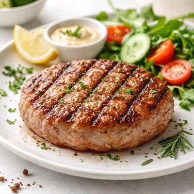 Grilled pork patty