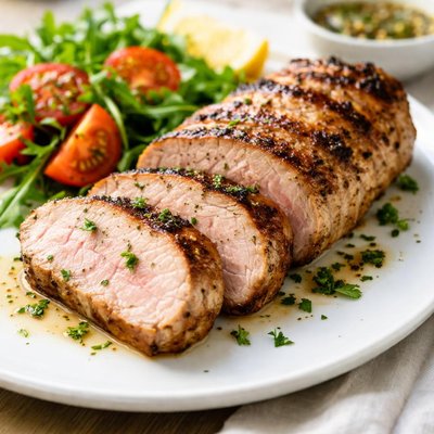 Grilled pork tenderloin