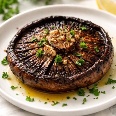 Grilled portobello mushroom