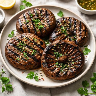 Grilled portobellos