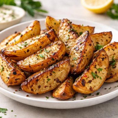 Grilled potato wedges
