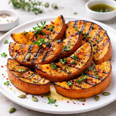 Grilled pumpkin