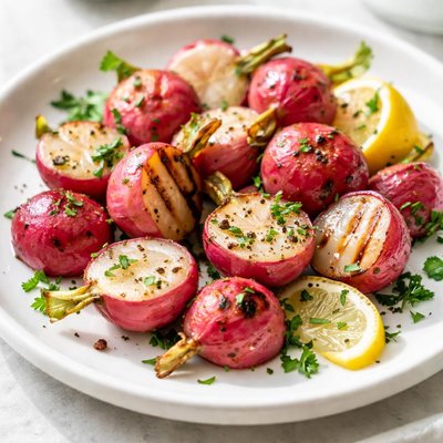 Grilled radish