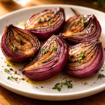 Grilled red onion