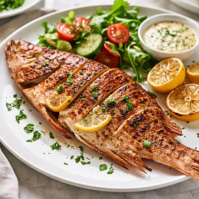 Grilled red snapper