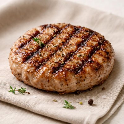 Grilled sausage patty