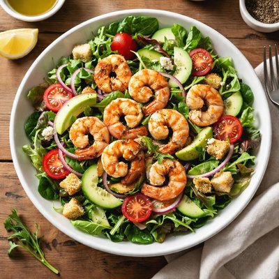 Grilled shrimp salad