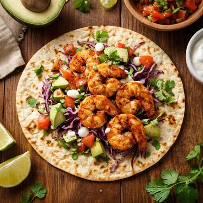 Grilled shrimp taco